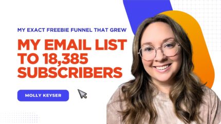 My Exact Freebie Funnel That Grew My Email List To 18,385 Subscribers!