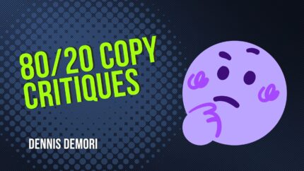 80/20 Copy Critiques