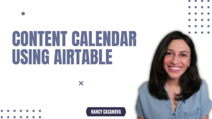 Content Calendar Using Airtable